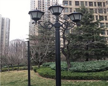 陜西太陽能路燈案例-西安白樺林間